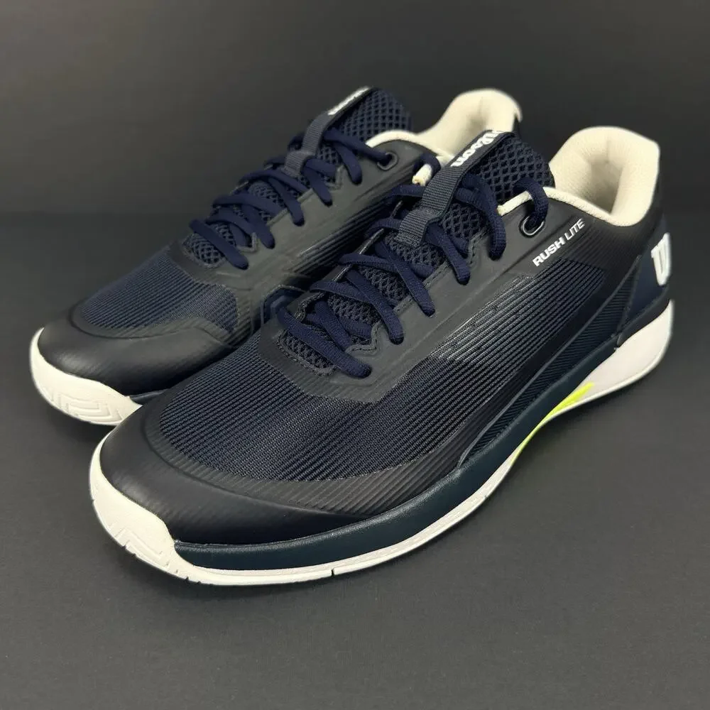 Wilson Rush Lite SAMPLE Men’s 10 Tennis Shoes Black/Blue/White New Without Box